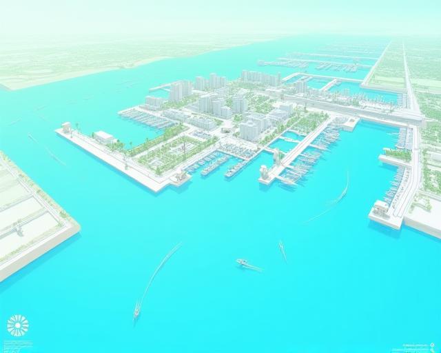 Imagen ilustrativa mapa estático de la Marina Vallarta en Puerto Vallarta, Jalisco