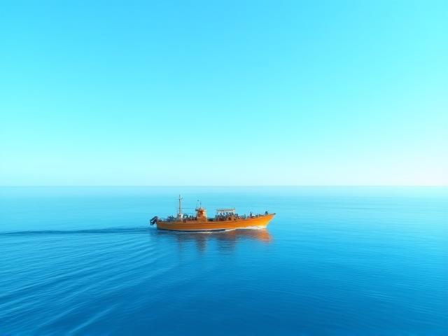 Embarcación de pesca de altura en mar abierto